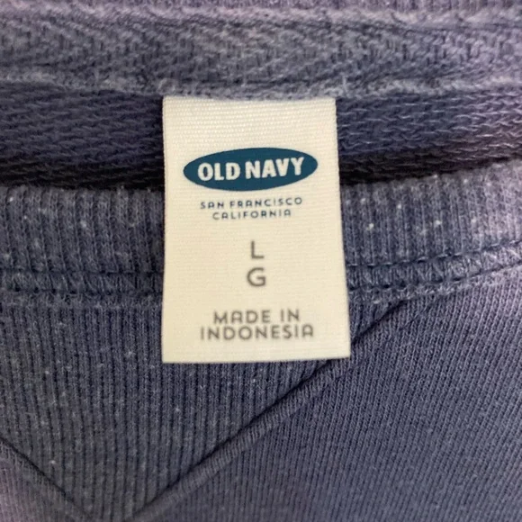 Old Navy Indigo Long Sleeve Top - Picture 4 of 4